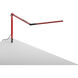 Z-Bar Mini 12.7 inch 5.00 watt Red Desk Lamp Portable Light, Through-Table Mount